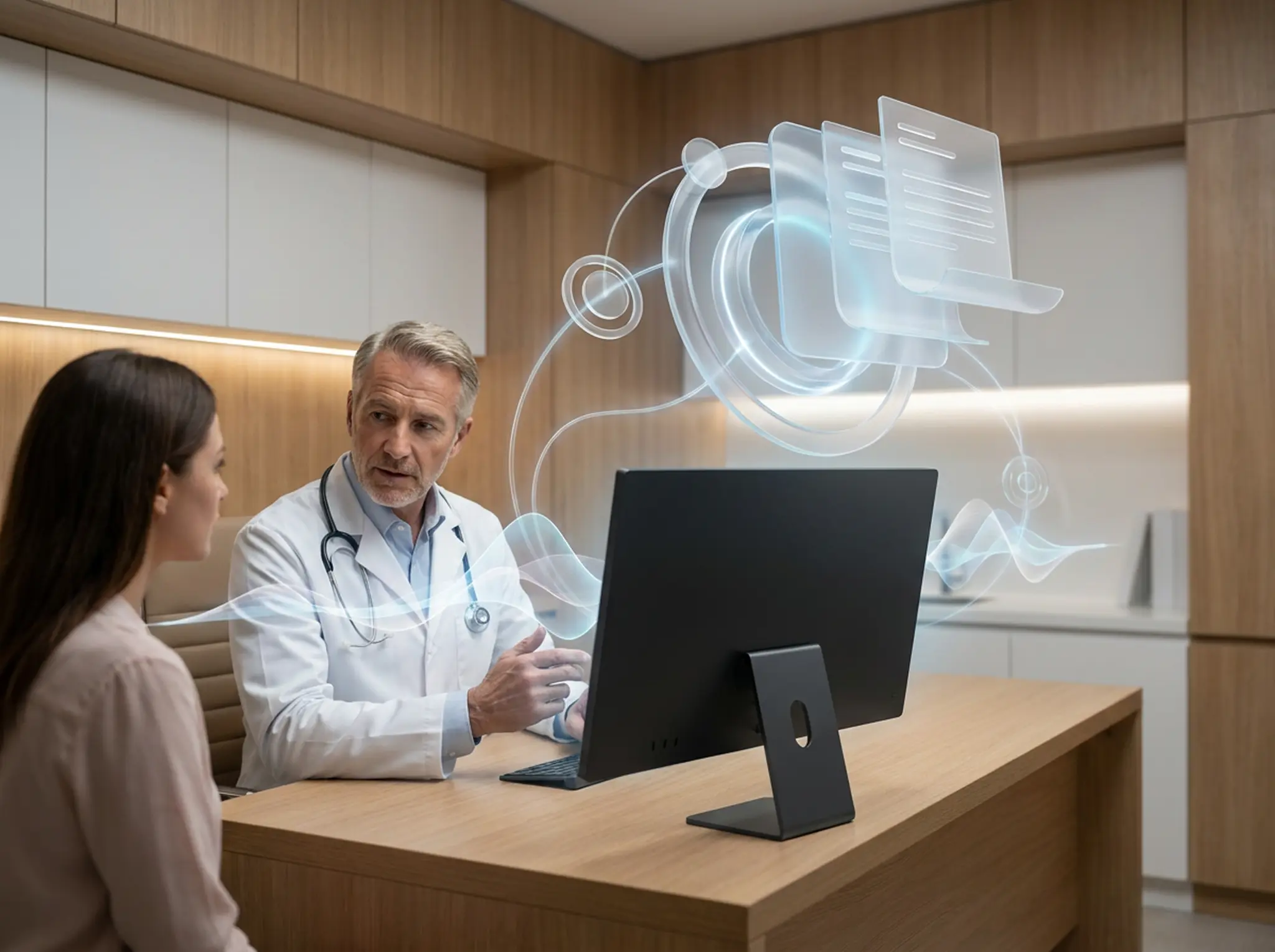 AI-powered transcription of sessions into live clinical notes